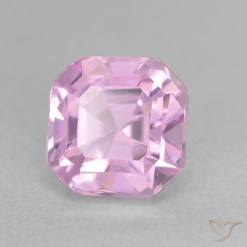 Kunzita Púrpura violeta rosáceo natural de 2.91 ct, Corte Octágono / Esmeralda, VVS-VS