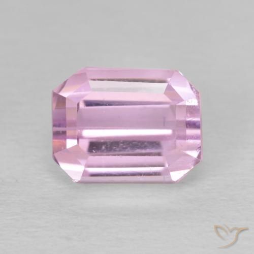 3.02ct Natural Rosado muy claro Kunzita, corte esmeralda, VVS-VS