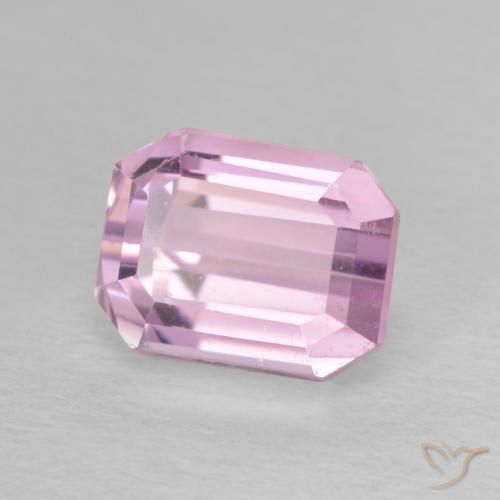 Kunzita Rosado muy claro natural de 3.02 ct, Corte Octágono / Esmeralda, VVS-VS