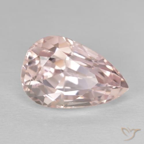 Kunzita Rosado flamingo natural de 10.49 ct, En forma de pera, VVS-VS