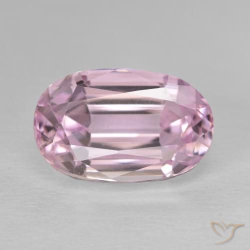 9.10ct Natural Rosado Bubblegum Kunzita, Ovalada, VVS-VS