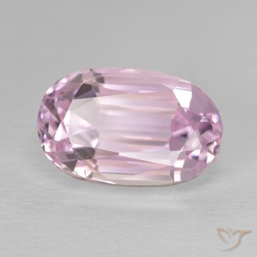 Kunzita Rosado Bubblegum natural de 9.10 ct, Ovalada, VVS-VS