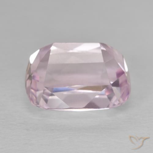 Kunzita Rosado cereza claro natural de 8.27 ct, Forma Cojín, VVS-VS