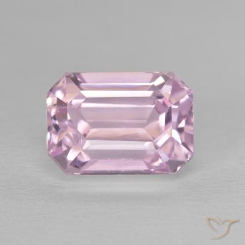 4.73ct Natural Rosado blubblegum muy claro Kunzita, corte esmeralda, VVS-VS