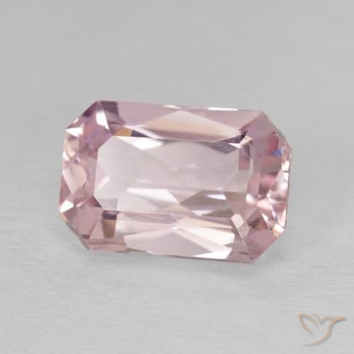 Kunzita Medium Light-Pink natural de 5.15 ct, Corte Octágono / Esmeralda, VVS-VS