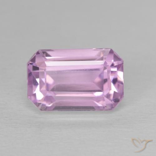 4.05ct Natural Rosado medio Kunzita, corte esmeralda, VVS-VS