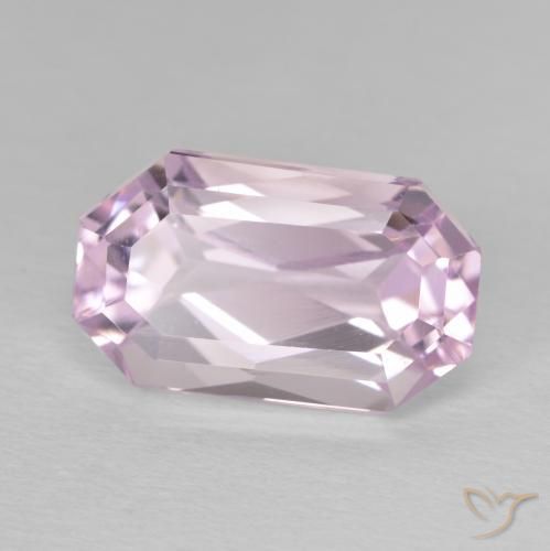Kunzita Medium Light-Pink natural de 8.81 ct, Corte Octágono / Esmeralda, VVS-VS
