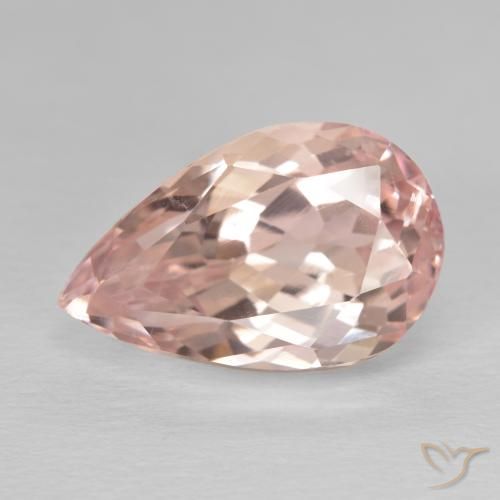 11.21ct Natural Rosado medio Kunzita, En forma de pera, VVS-VS