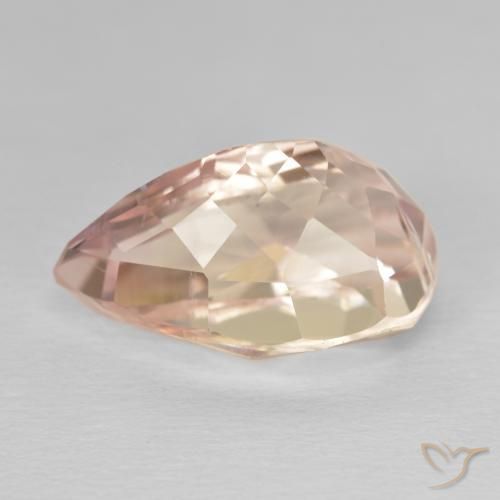 Kunzita Rosado medio natural de 11.21 ct, En forma de pera, VVS-VS