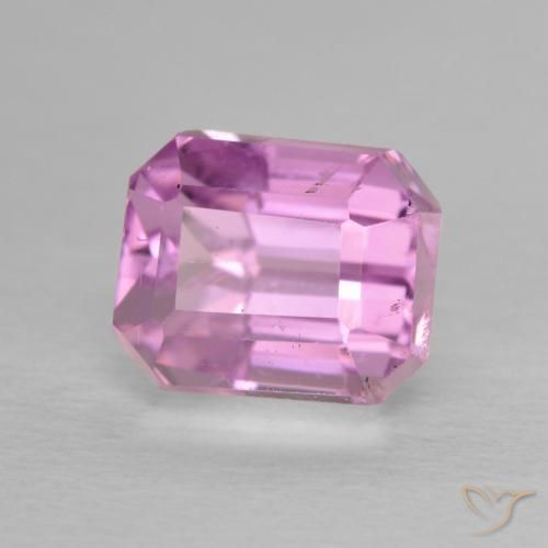 Kunzita Rosado claro natural de 2.49 ct, Corte Octágono / Esmeralda, VS