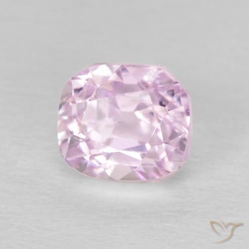 Kunzita Rosado cereza claro natural de 1.45 ct, corte esmeralda, VS