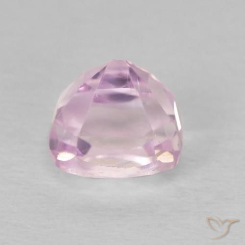 Kunzita Rosado cereza claro natural de 1.45 ct, corte esmeralda, VS