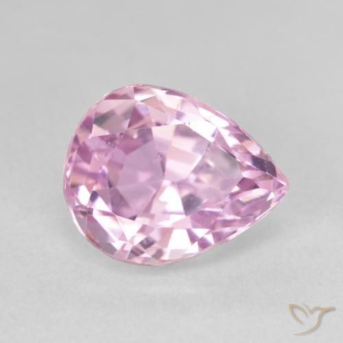 Kunzita Rosado cereza natural de 5.15 ct, En forma de pera, VS