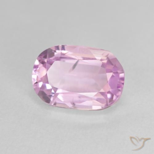Kunzita Rosado medio natural de 4.10 ct, Ovalada, VS