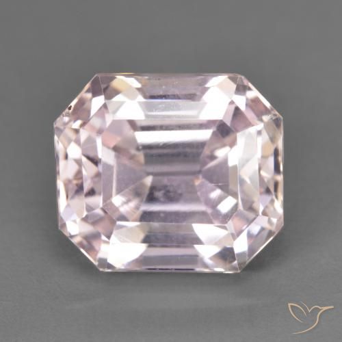 5.69ct Natural Rosado flamingo Kunzita, corte esmeralda, VS