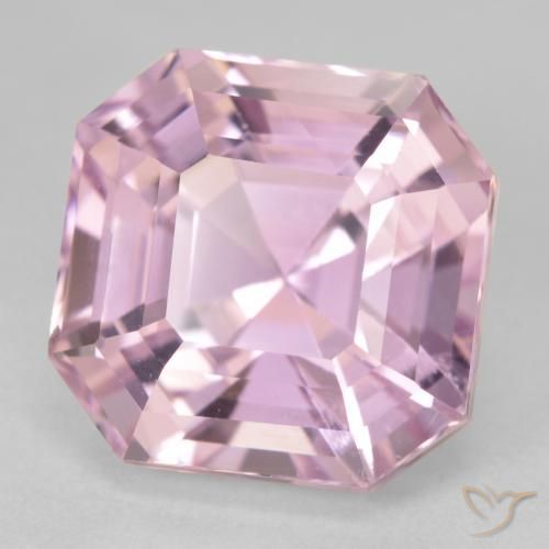 Kunzita Rosado claro natural de 12.31 ct, Corte Octágono / Esmeralda, VS