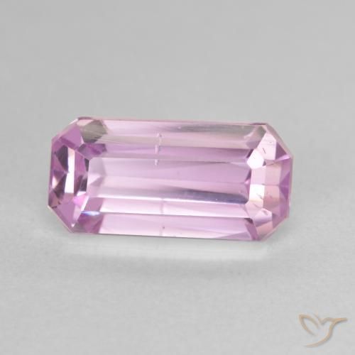 Kunzita Rosado Bubblegum natural de 3.79 ct, Corte Octágono / Esmeralda, VS