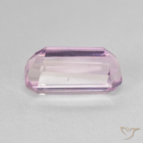 Kunzita Rosado Bubblegum natural de 3.79 ct, Corte Octágono / Esmeralda, VS