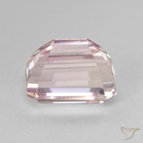 Kunzita Rosado claro natural de 6.66 ct, Corte Octágono / Esmeralda, VS