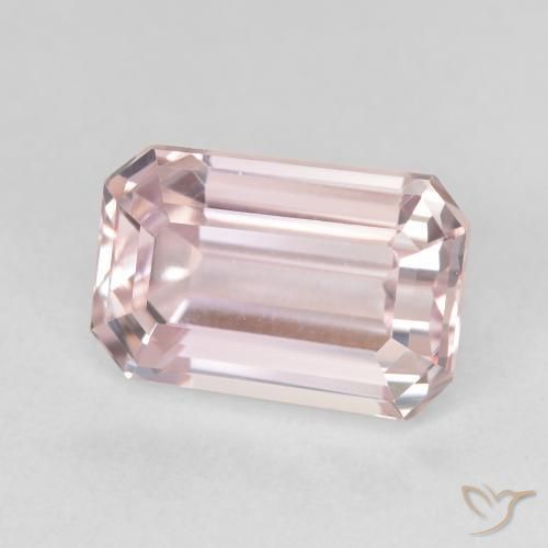 Kunzita Rosado claro natural de 5.94 ct, Corte Octágono / Esmeralda, VVS