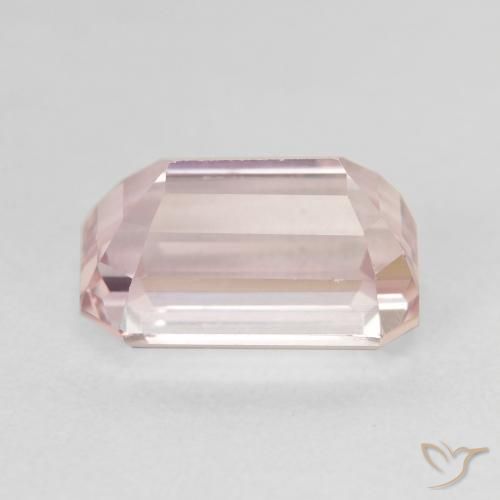 Kunzita Rosado claro natural de 5.94 ct, Corte Octágono / Esmeralda, VVS