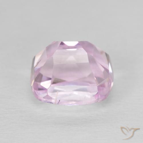 Kunzita Rosado medio natural de 4.56 ct, Forma Cojín, VS
