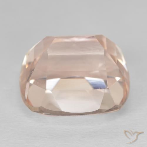 Kunzita Rosado claro natural de 19.63 ct, Forma Cojín, VVS-VS