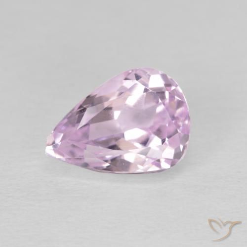 2.96ct Natural Rosado púrpura Kunzita, En forma de pera, VS