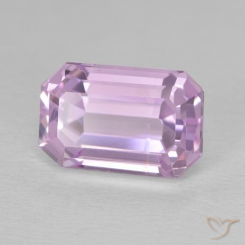 Kunzita Rosado púrpura real natural de 8.33 ct, Corte Octágono / Esmeralda, VS
