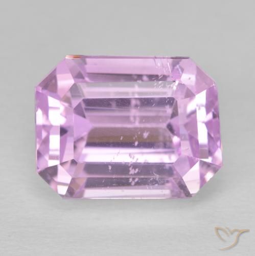 13.39ct Natural Rosado medio Kunzita, corte esmeralda, VS
