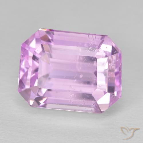 Kunzita Rosado medio natural de 13.39 ct, Corte Octágono / Esmeralda, VS