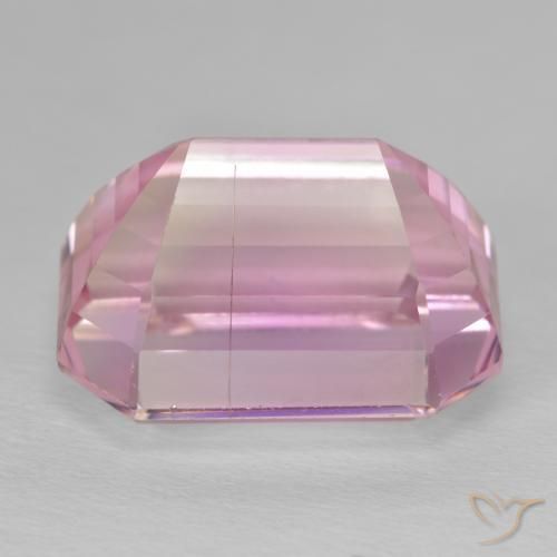 Kunzita Rosado intenso natural de 29.93 ct, Corte Octágono / Esmeralda, VS