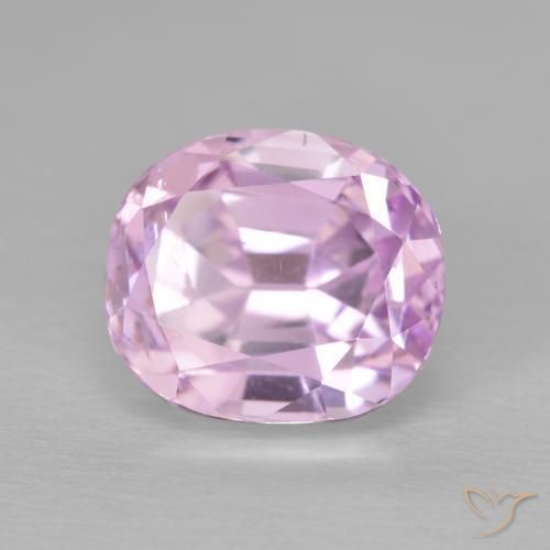 Kunzita Rosado cereza natural de 6.70 ct, Ovalada, VS