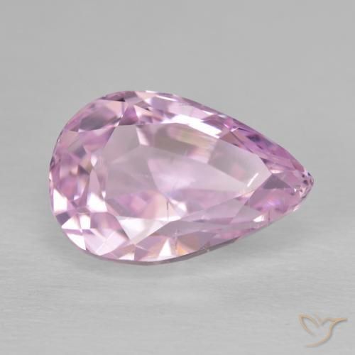 Kunzita Rosado medio natural de 8.05 ct, En forma de pera, VS