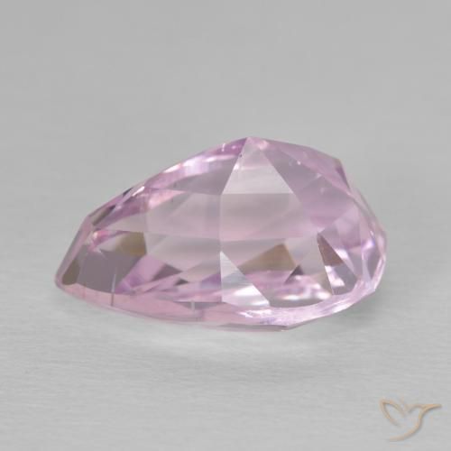 Kunzita Rosado medio natural de 8.05 ct, En forma de pera, VS