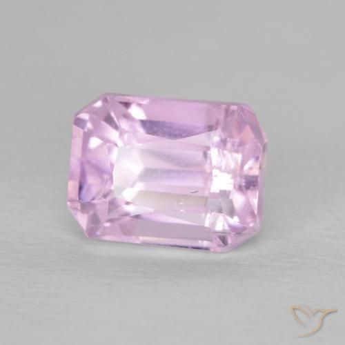 Kunzita Rosado púrpura claro natural de 3.43 ct, Corte Octágono / Esmeralda, VS