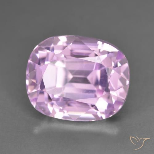 Kunzita Rosado púrpura natural de 13.31 ct, Forma Cojín, VVS-VS