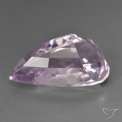 Kunzita Rosado púrpura natural de 16.56 ct, En forma de pera, VVS-VS