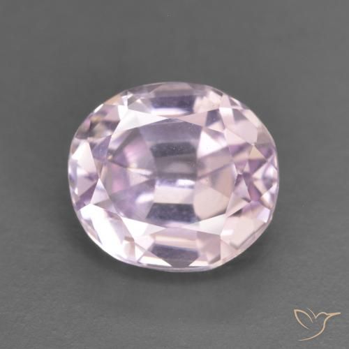 2.62ct Natural Rosado muy claro Kunzita, Ovalada, VVS-VS