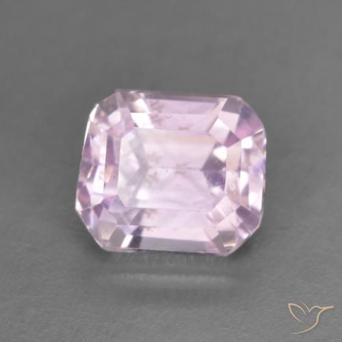 Kunzita Medium Light-Pink natural de 1.63 ct, Corte Octágono / Esmeralda, VVS-VS