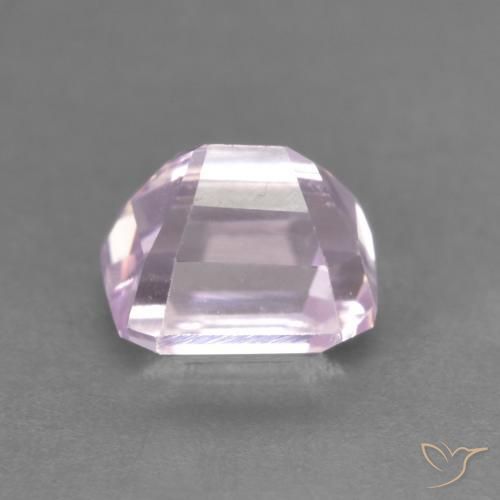 Kunzita Medium Light-Pink natural de 1.63 ct, Corte Octágono / Esmeralda, VVS-VS