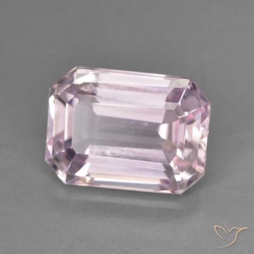 Kunzita Tono rosado muy claro natural de 5.78 ct, Corte Octágono / Esmeralda, VVS-VS