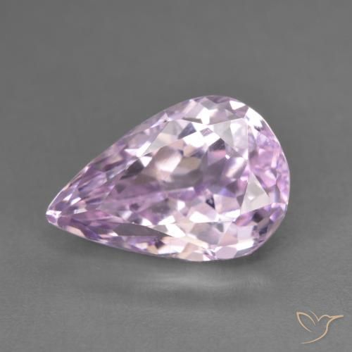6.17ct Natural Rosado púrpura Kunzita, En forma de pera, VVS-VS