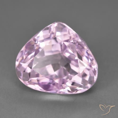 Kunzita Tono rosado cereza natural de 9.37 ct, En forma de pera, VVS-VS