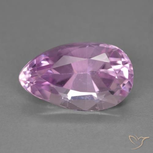 7.90ct Natural Tono rosado cereza Kunzita, En forma de pera, VVS-VS