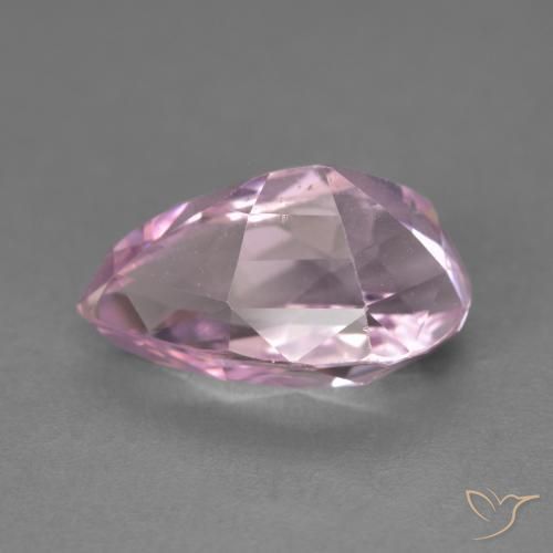 Kunzita Tono rosado cereza natural de 7.03 ct, En forma de pera, VVS