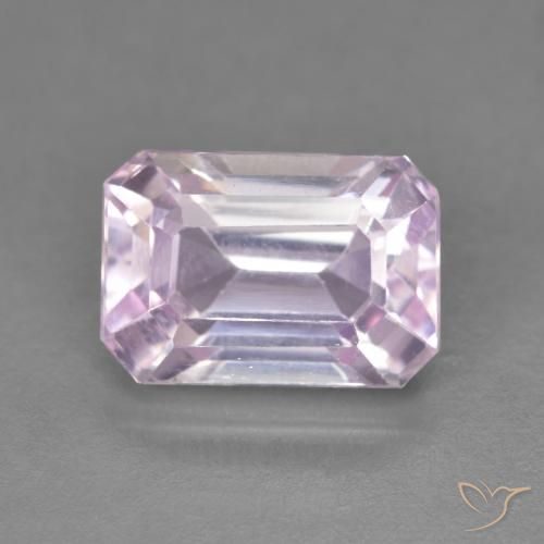 5.04ct Natural Tono rosado cereza Kunzita, corte esmeralda, VVS-VS