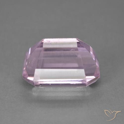 Kunzita Rosado púrpura real muy claro natural de 6.48 ct, Corte Octágono / Esmeralda, VS
