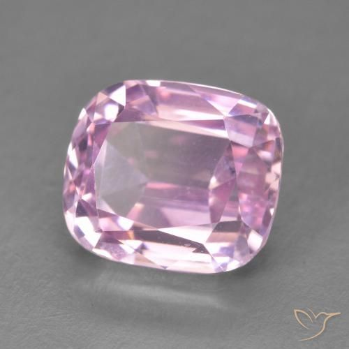 Kunzita Tono rosado cereza natural de 5.03 ct, Forma Cojín, VVS