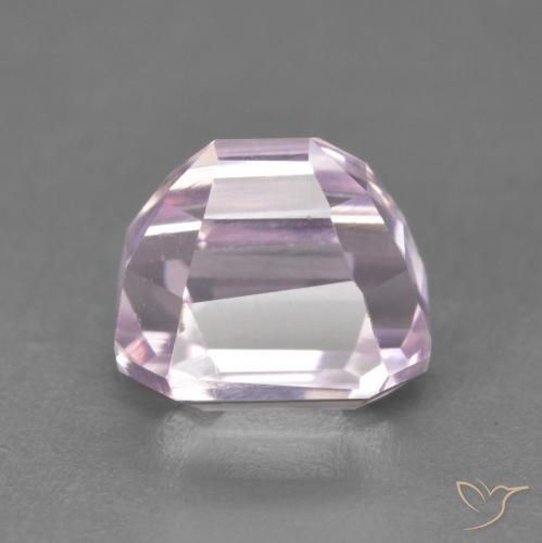 Kunzita Rosado púrpura real natural de 3.41 ct, Corte Octágono / Esmeralda, VVS